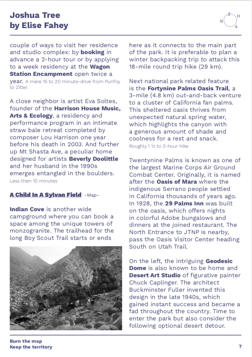 Sample page — Joshua Tree